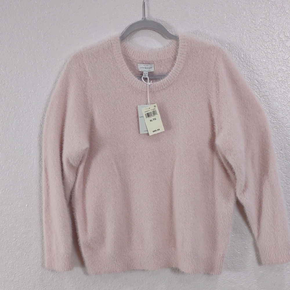 Lucky Brand Los Angeles California Sweater Pink, Size XL. - Picture 9 of 17